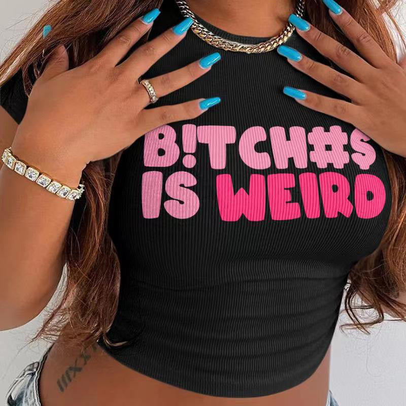 Bihs is Weird Crop Tshirt