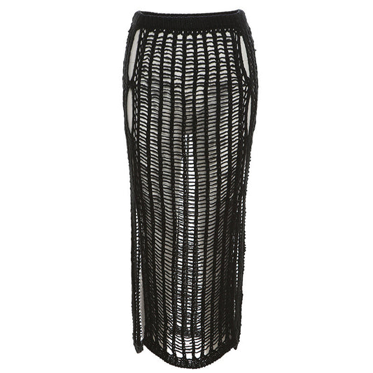 KNITTED COVER UP SKIRT