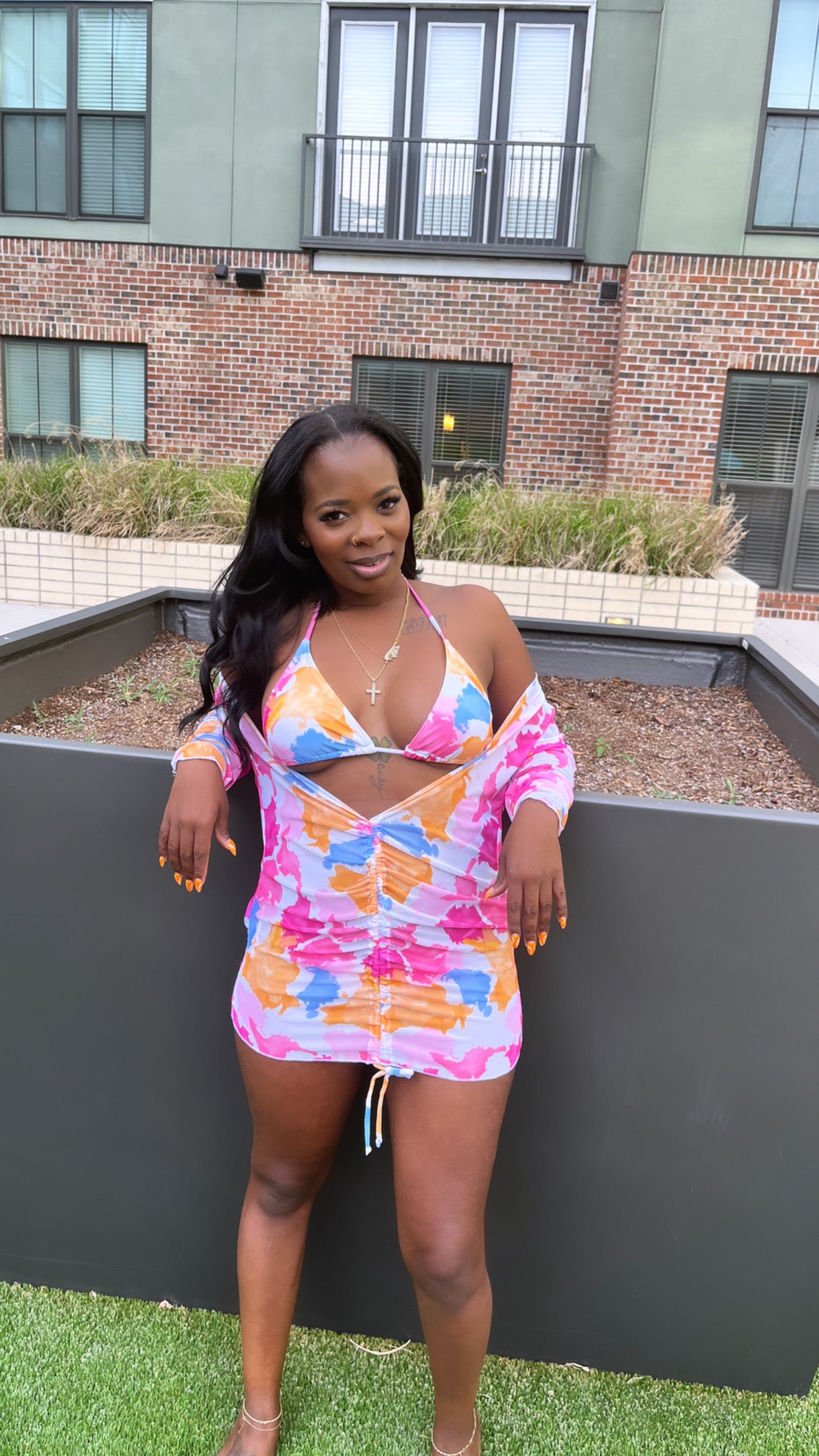 COVER UP 3 PIECE BIKINI