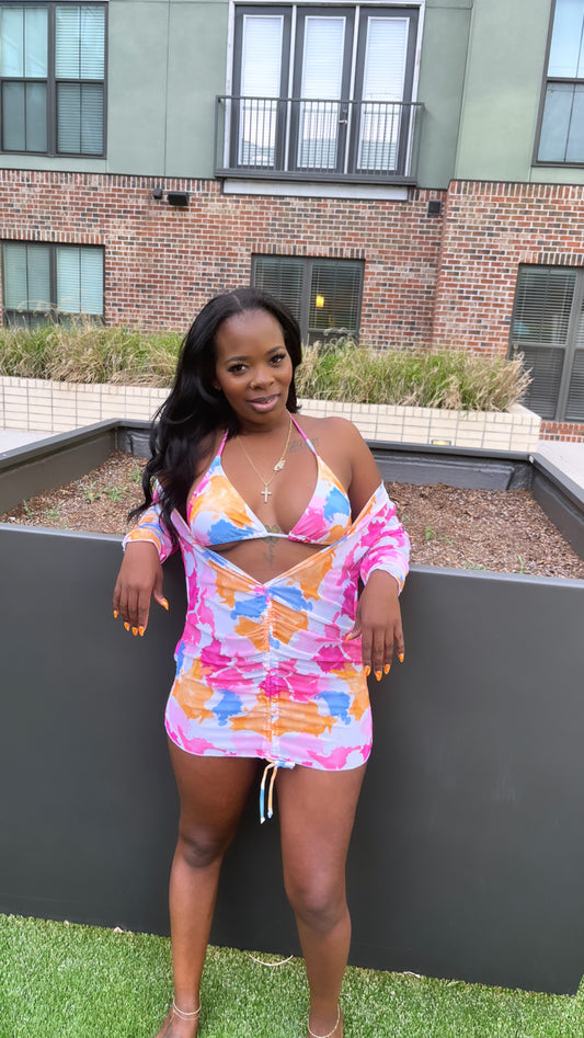 COVER UP 3 PIECE BIKINI